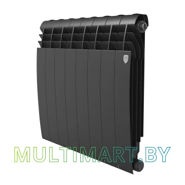 Биметаллический радиатор Royal Thermo BILINER B 500 черный (8 секций)